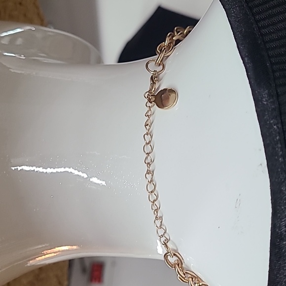 Statement Floral Embellished Rhinestone Necklace - Picture 6 of 10